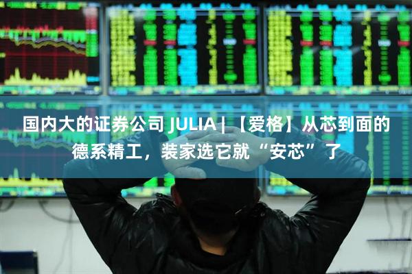 国内大的证券公司 JULIA | 【爱格】从芯到面的德系精工，装家选它就 “安芯” 了